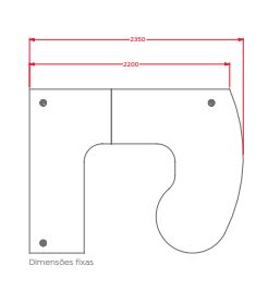 Estação Individual de Trabalho Direita em C 25 Mm com Painel de Aço da Linha Impéria Premium - 100 X 180 X 74 Cm