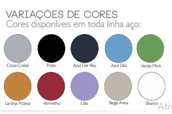 Roupeiro de Aço Pandin 02 portas na cor Azul Del Rey com Fechamento Fechadura - Larg. 345 x Prof. 400 x Alt. 1930 mm.