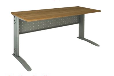 Mesa Reta Com Painel De Aço 80 X 60 X 74 Cm - Impéria Premium 18 Mm