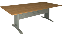 Mesa Reunião Retangular Frontal Aço Da Linha Impéria Premium 18 Mm - Larg.270 X Prof. 110 X Alt. 74 Cm