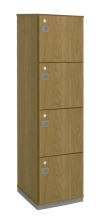 Armário Roupeiro Locker Guarda Volumes de Madeira Duplo com 4 Portas Impéria Premium 18 Mm - 41 X 42 x 160 Cm