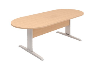 Mesa para Reunião Oval com 08 Lugares 2000 x 900 x 740 mm - Romanzza Plus 25 mm