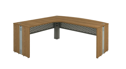 Mesa Delta Atendimento Direita Frontal 185 x 160 x 74 cm - Attuale | Impéria Premium 25 mm